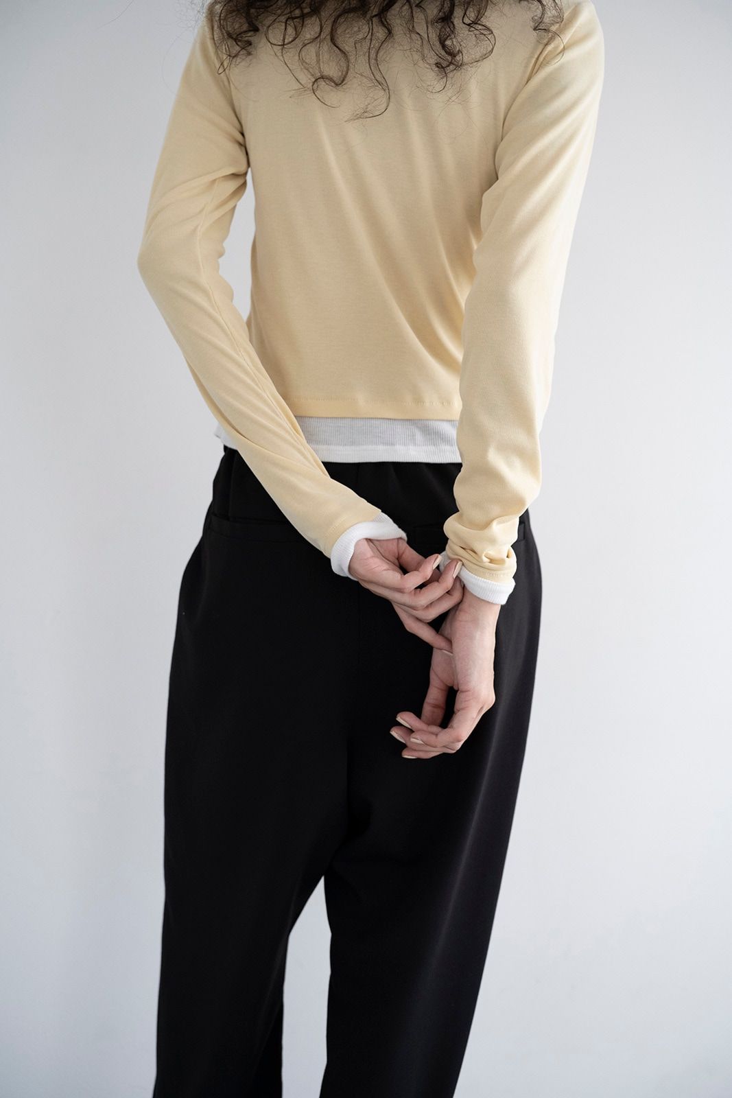 Layered Like Tops (Lemon) / レイヤードライクカットソートップス (レモン) / 26SS