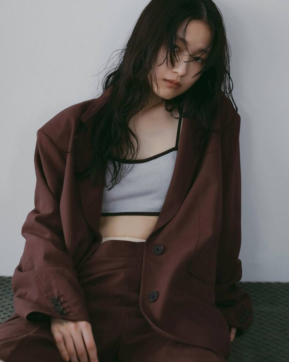 オーバーリネンジャケット (ブラウン) Over Linen Jacket (Brown) /  26SS