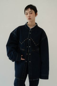 western denim over shirt(unisex) / ウエスタン デニムオーバーシャツ (インディゴ) / 25SS  Knuth Marf