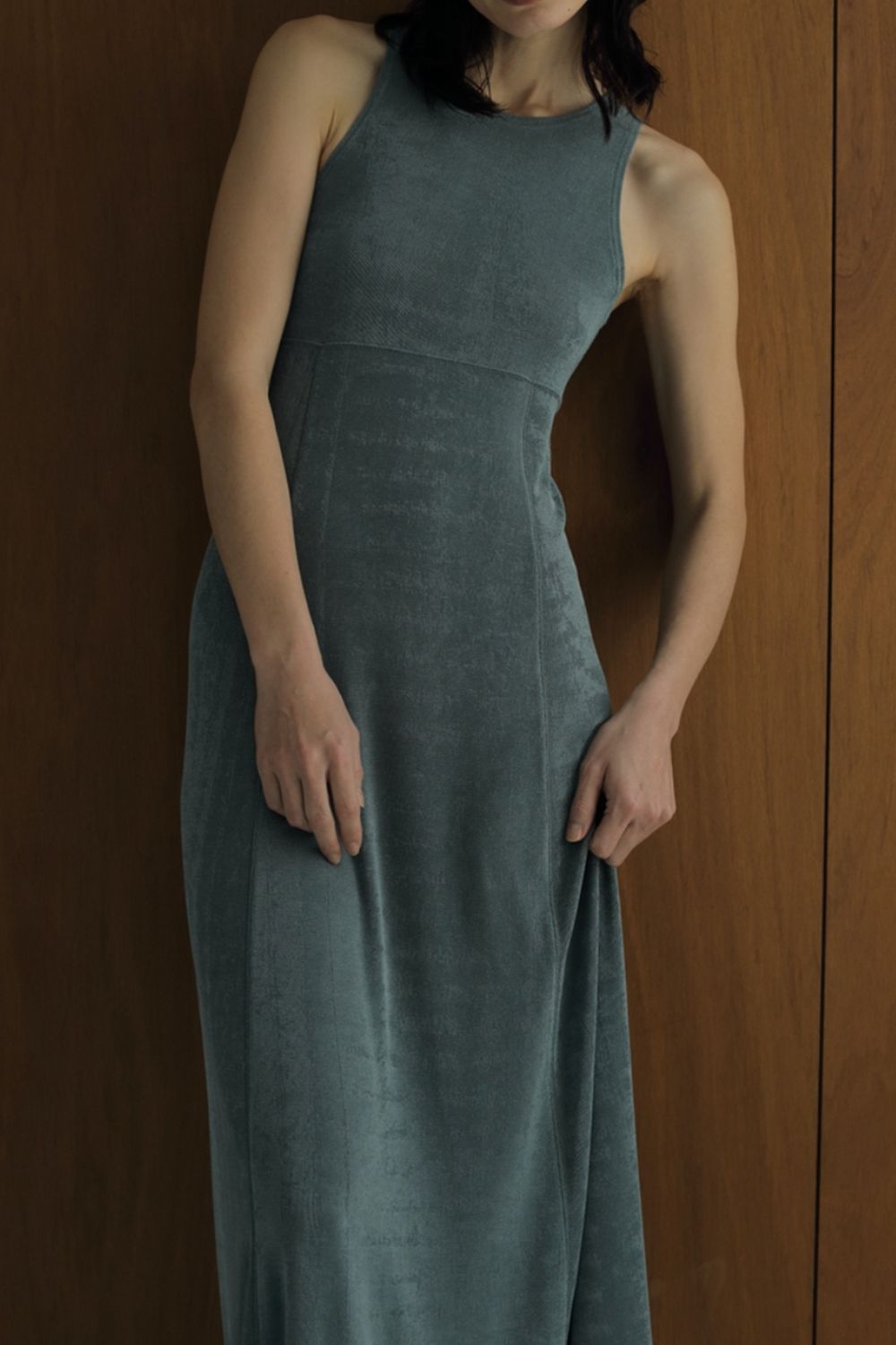 Jersey Maxi Onepiece / ジャージーマキシワンピース (ブルー)