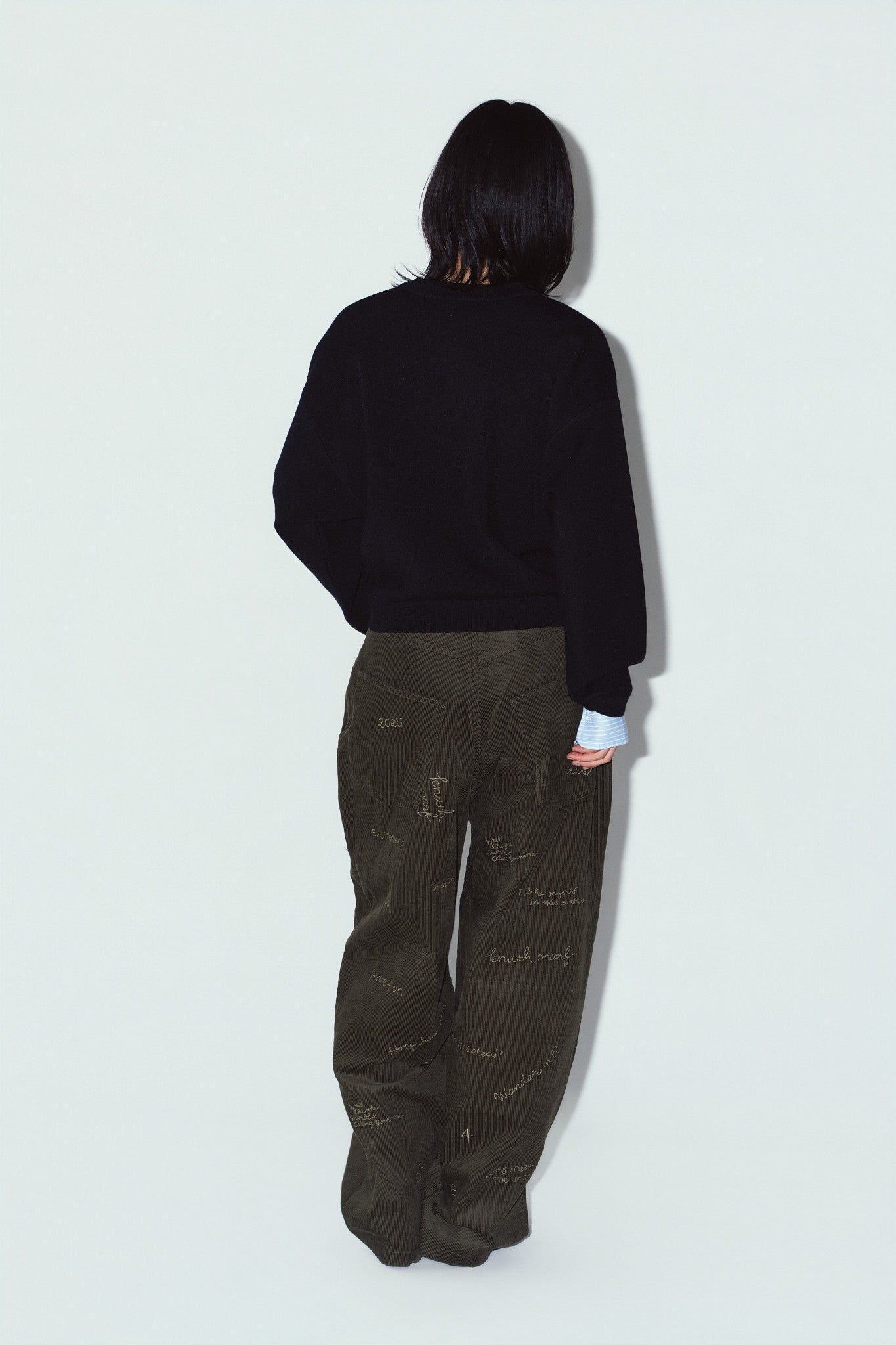 【LADIESサイズ】2ウェイ ノームコア ニット (ブラック) 2way cuffs normcore knit (Black) / 26AW
