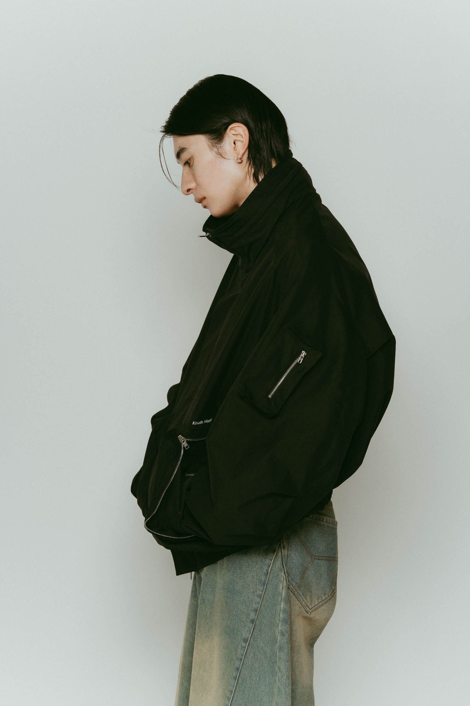 2way nylon blouson(unisex) / 2ウェイナイロンブルゾン (ブラック) / 25AW