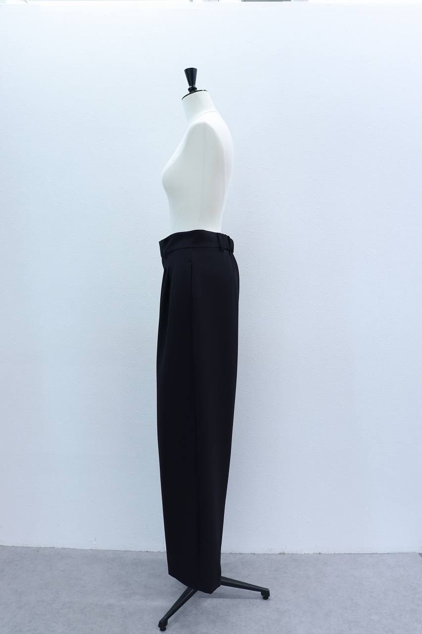 ドレープワイドパンツ (ブラック) Draped Wide-Leg Pants (Black) /  26AW