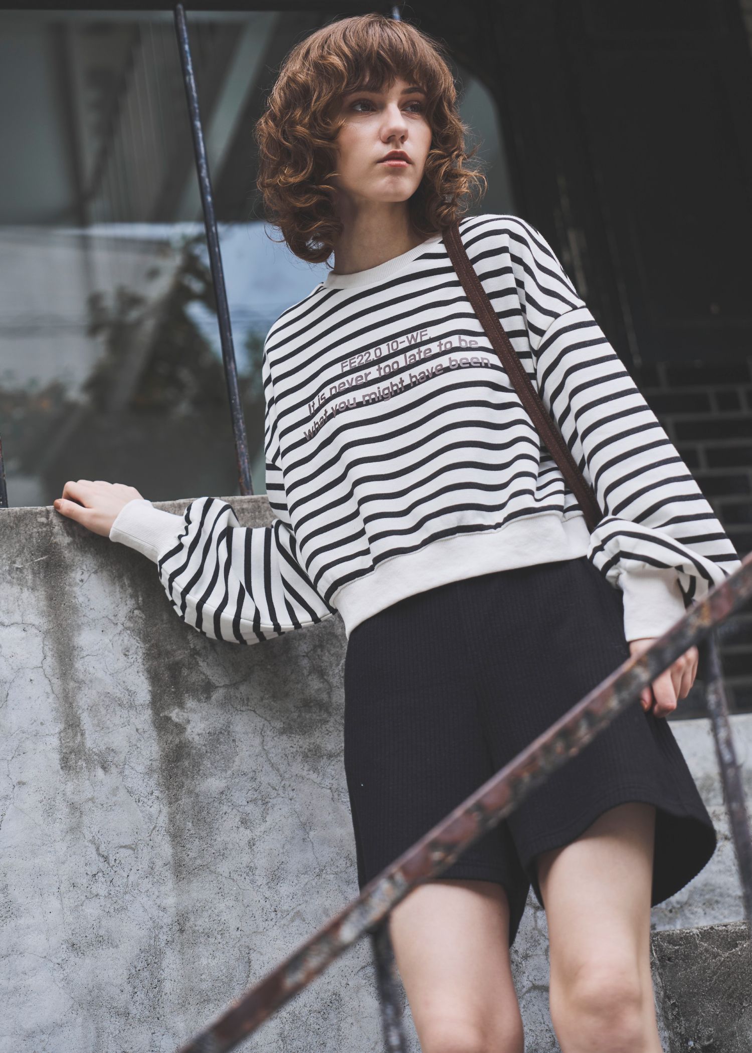 pocket piece name brushed rib S/PT / ブラッシュドリブショートパンツ (ブラック) / 25AW /