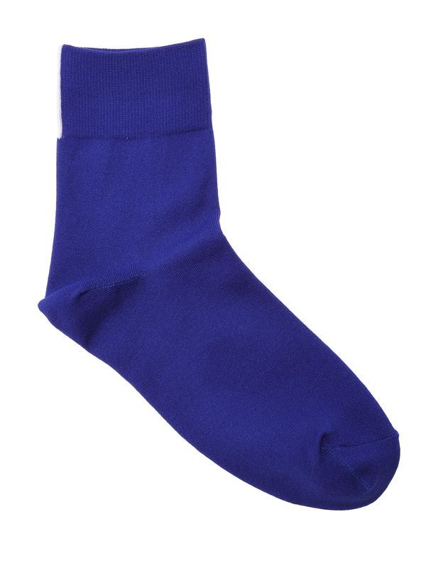 BI-COLOR BACK LINE SOCKS / バイカラーバックラインソックス (ブルー)