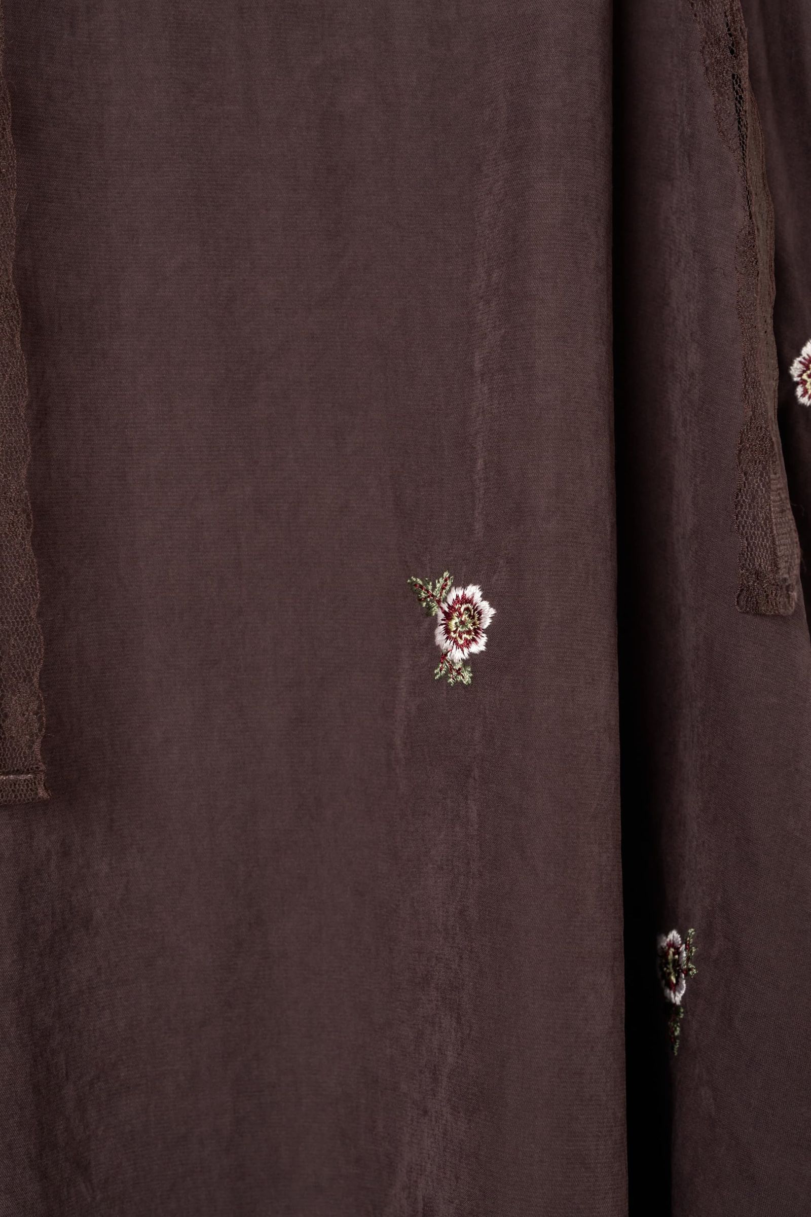 レースキャミソールドレス (ブラウン) lace cami dress (Brown) / 26AW