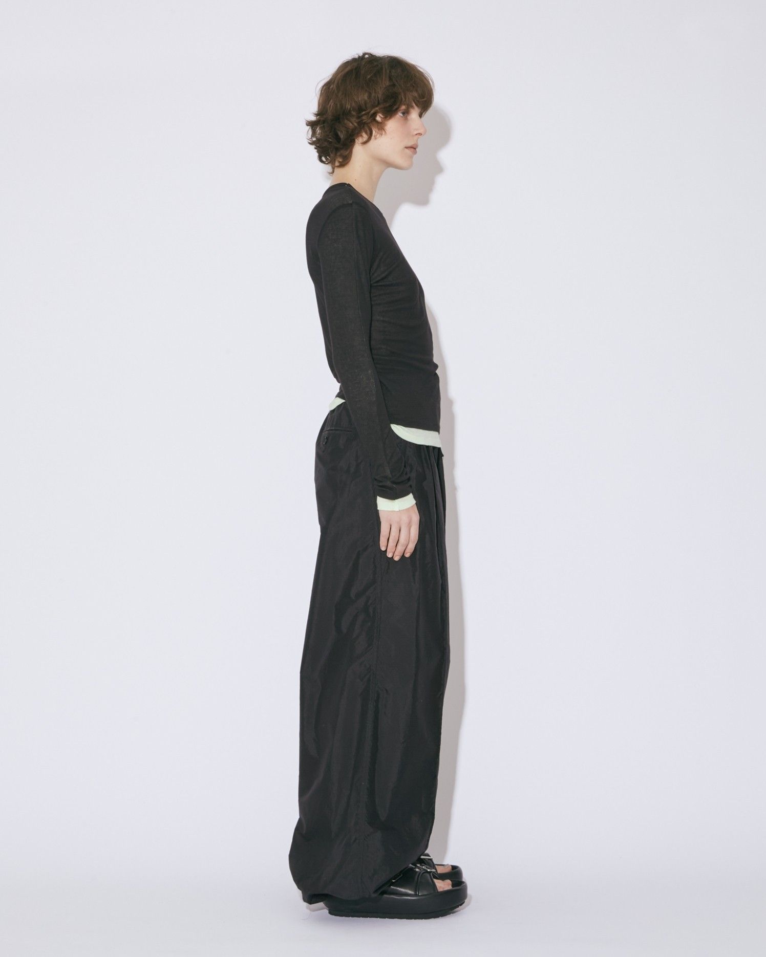 organic cotton fraise flip top / オーガニックコットン フレーズフリップトップス (ブラック)