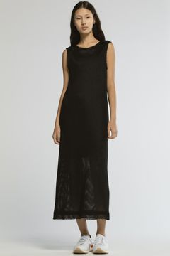 【25SS】RASCHEL SLEEVELESS DRESS / ラッセルスリーブドレス (ブラック/ブラック)