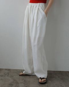 リネンラフパンツ (ホワイト) Linen Rough Pants (White) / 27SS