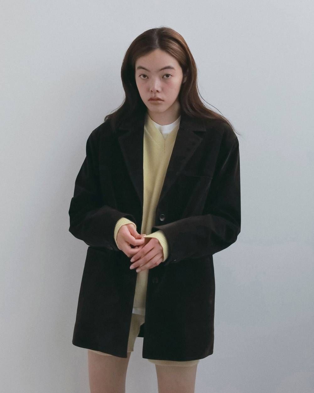 エコスエードジャケット (ダークブラウン) Eco Suede Jacket (Dark brown) / 26AW 【6月29日まで期間限定予約】