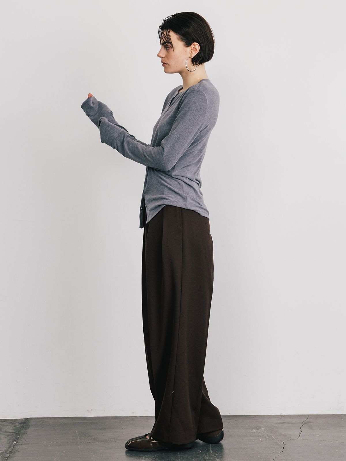 【25SS】SMOOTHY CARDIGAN / スムージーカーディガン (グレー)