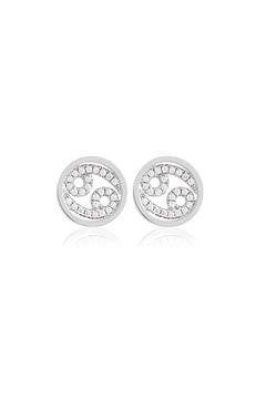 12 CONSTELLATIONS CANCER PIERCE / 12星座 キャンサー ピアス (かに座) K9/K18 (ホワイトゴールド)