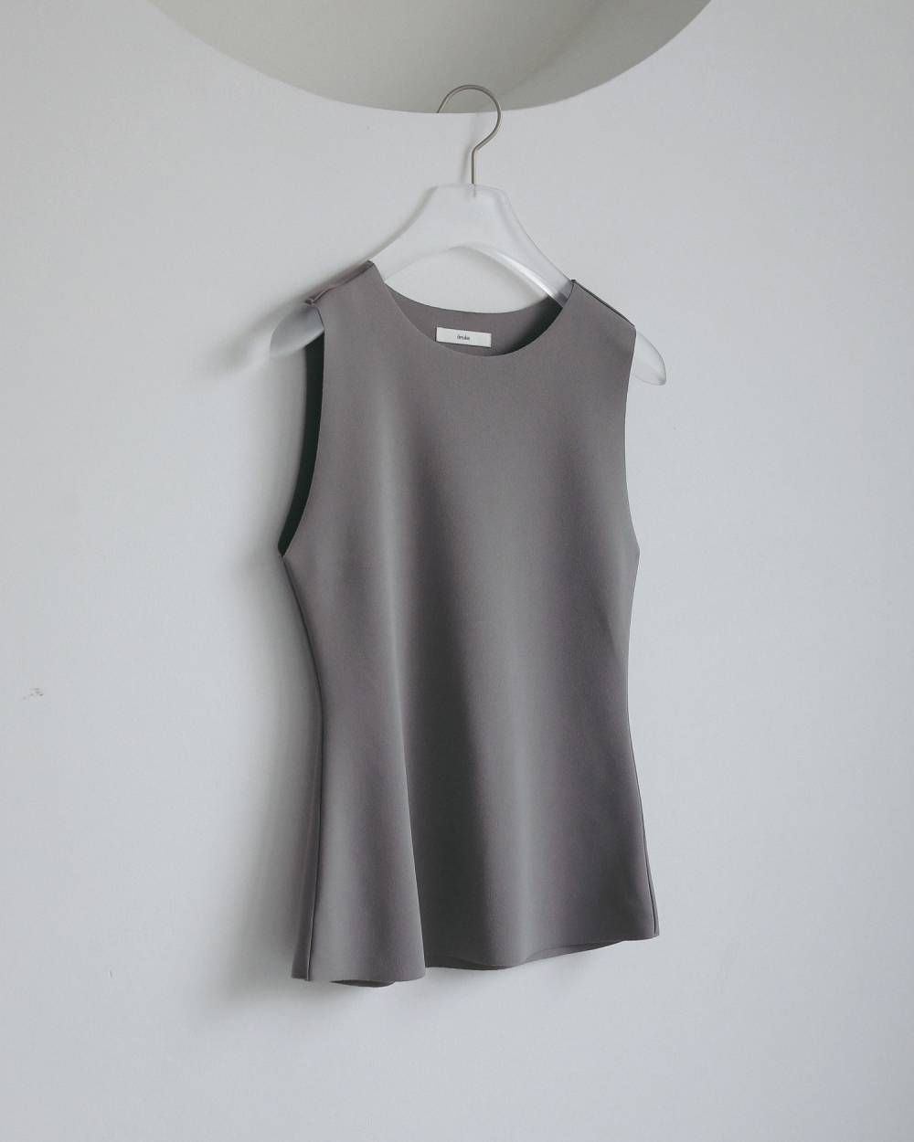 ジョーゼットタンクトップ (グレージュ) Sleeveless Georgette Tanktop (Graige) / 27SS