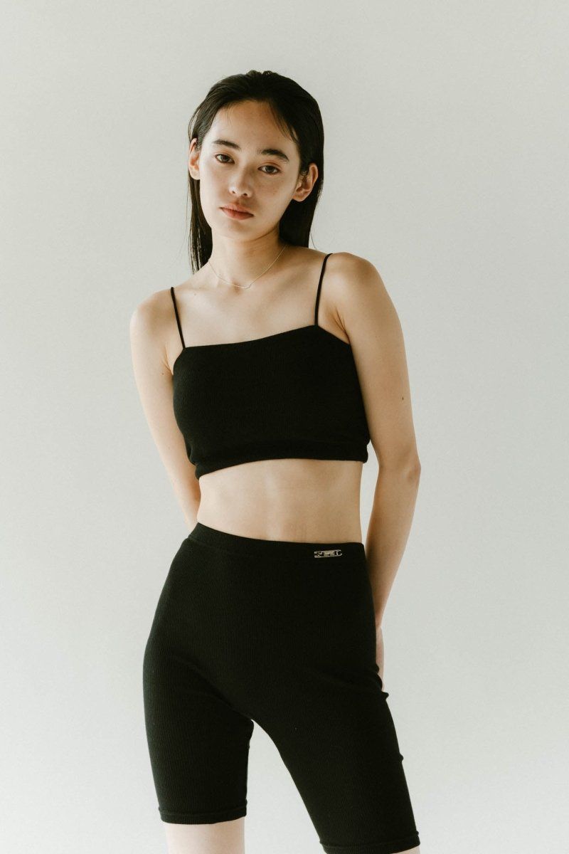 【KnuthMarf × PALM】square bra top / スクエアブラトップ (ブラック) / 25SS / インナー
