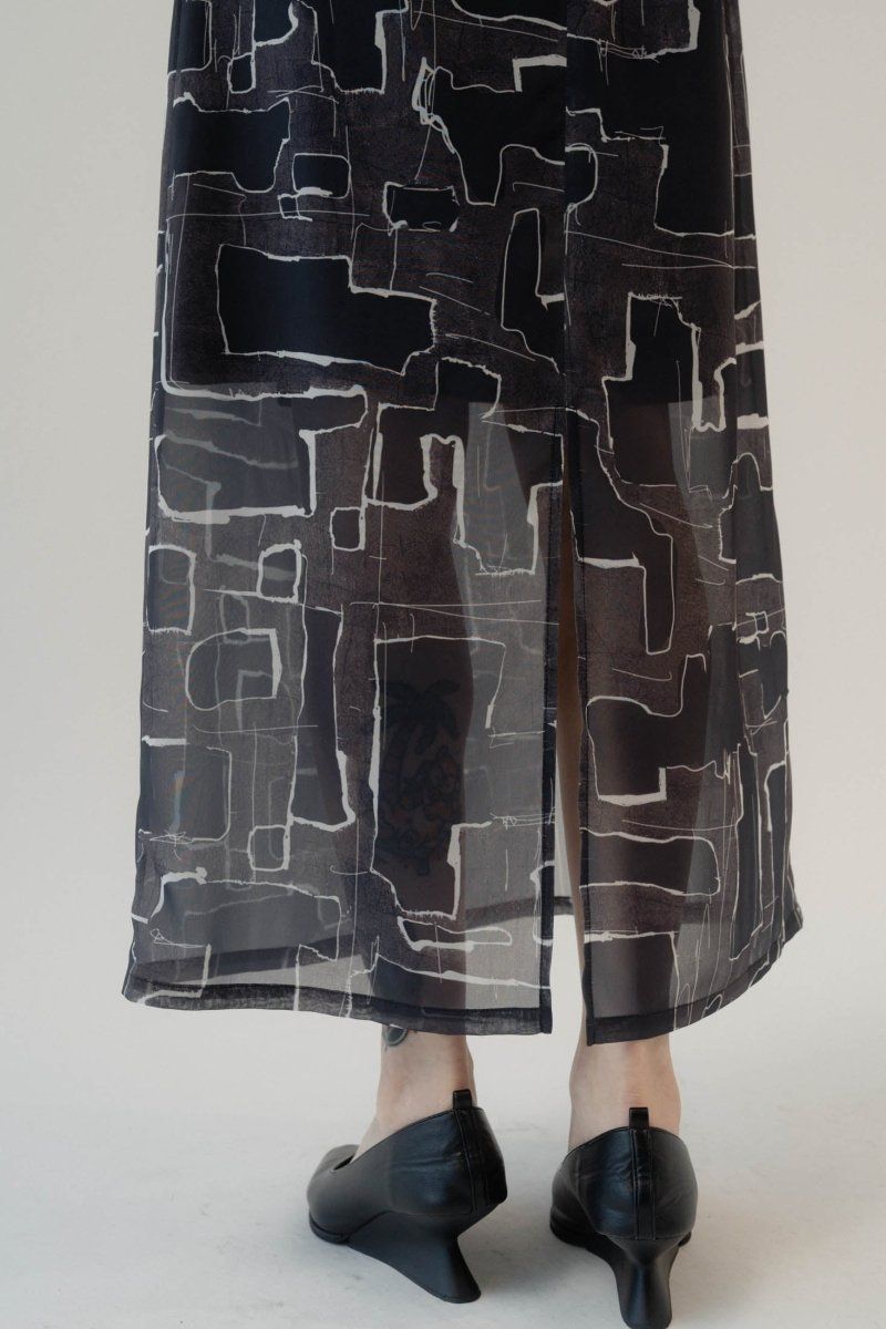 puff sleeve sheer one piece / パフスリーブシアーワンピース (パターン) / 25SS