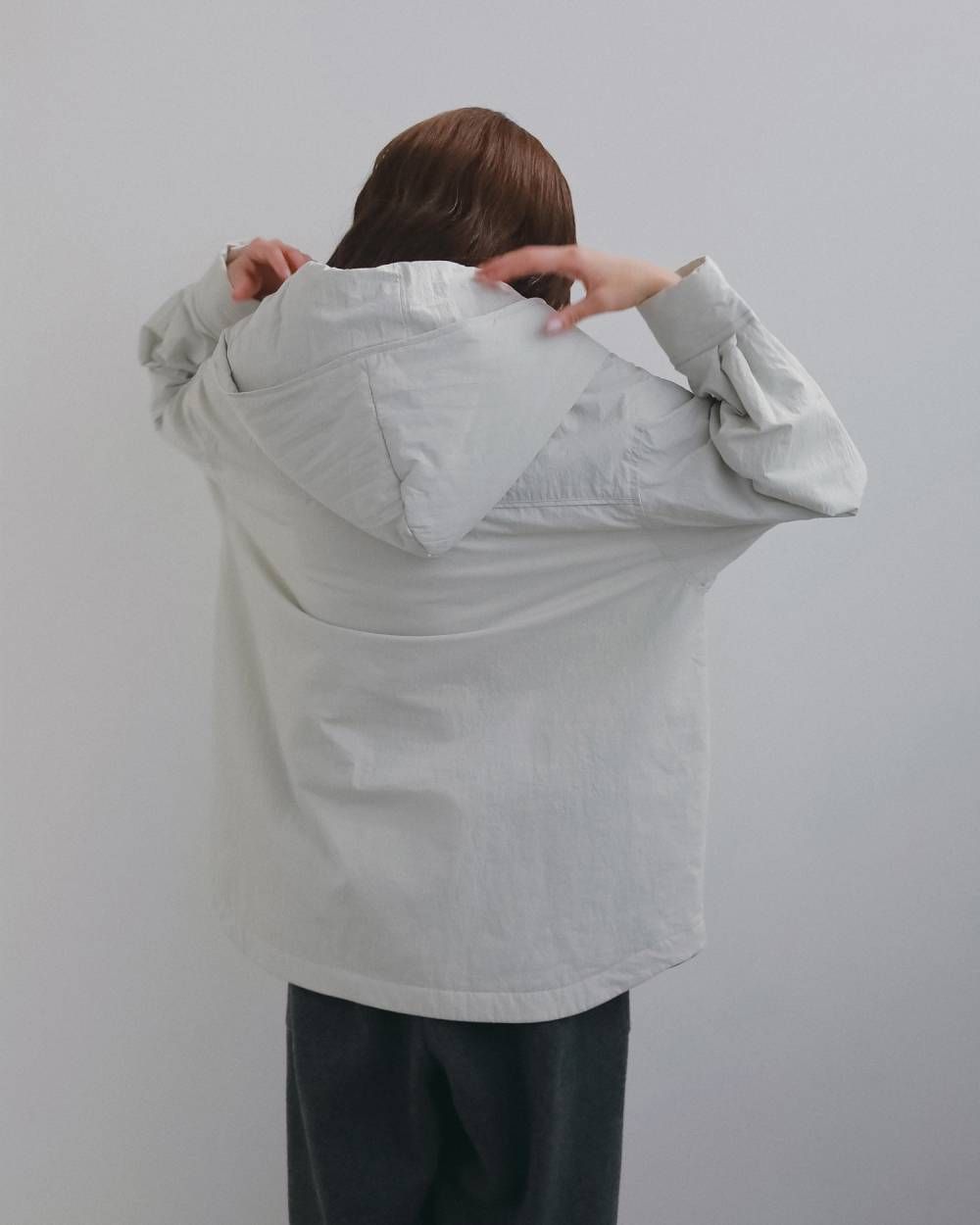 パッデッド フーディ (アイボリー) Padded Hoodie Shirts (Ivory) / 26AW 【6月29日まで期間限定予約】