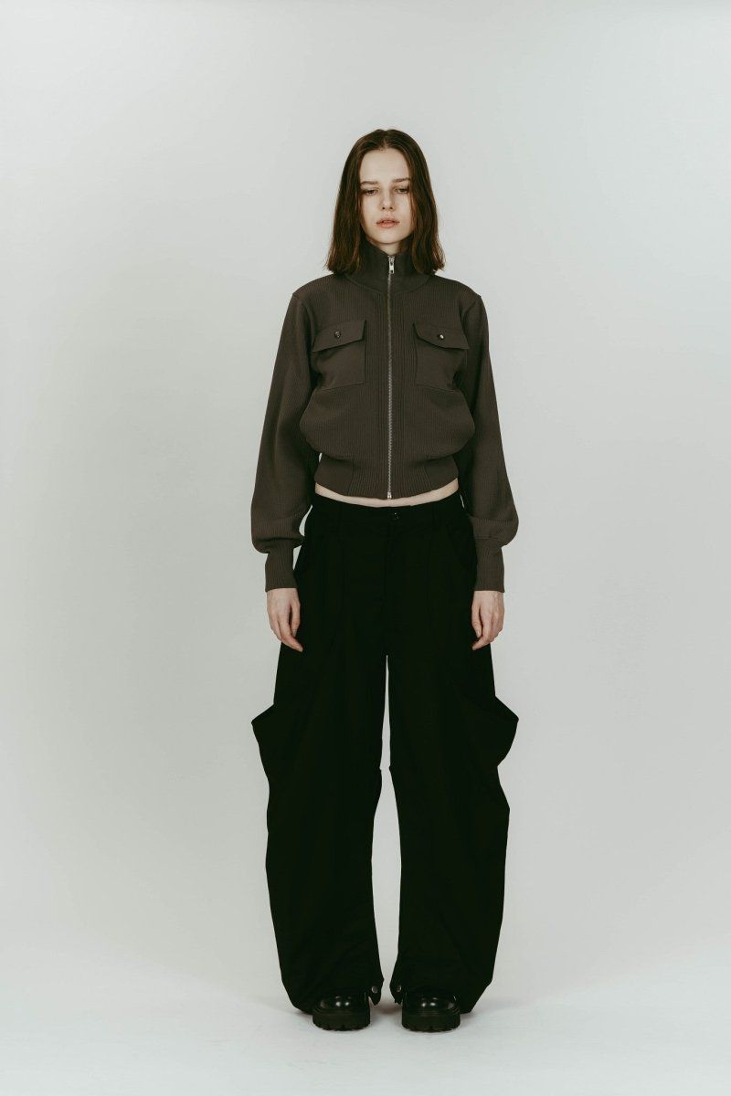 high-boot detail pants(unisex) / ハイブート ディテール パンツ (Black) / 26SS