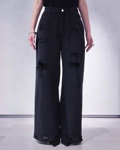 ダメージ デニムパンツ (ブラックブラック) damage denim pants