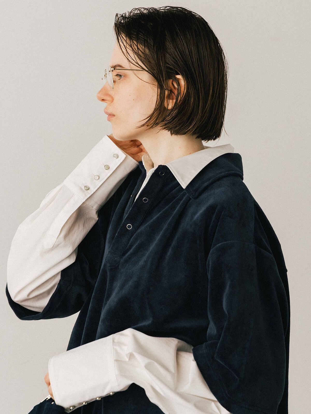 CREDONA アイボリー 長袖シャツ CREDONA - 【25AW】THE SHIRT / ザ シャツ (ホワイト) | Sir