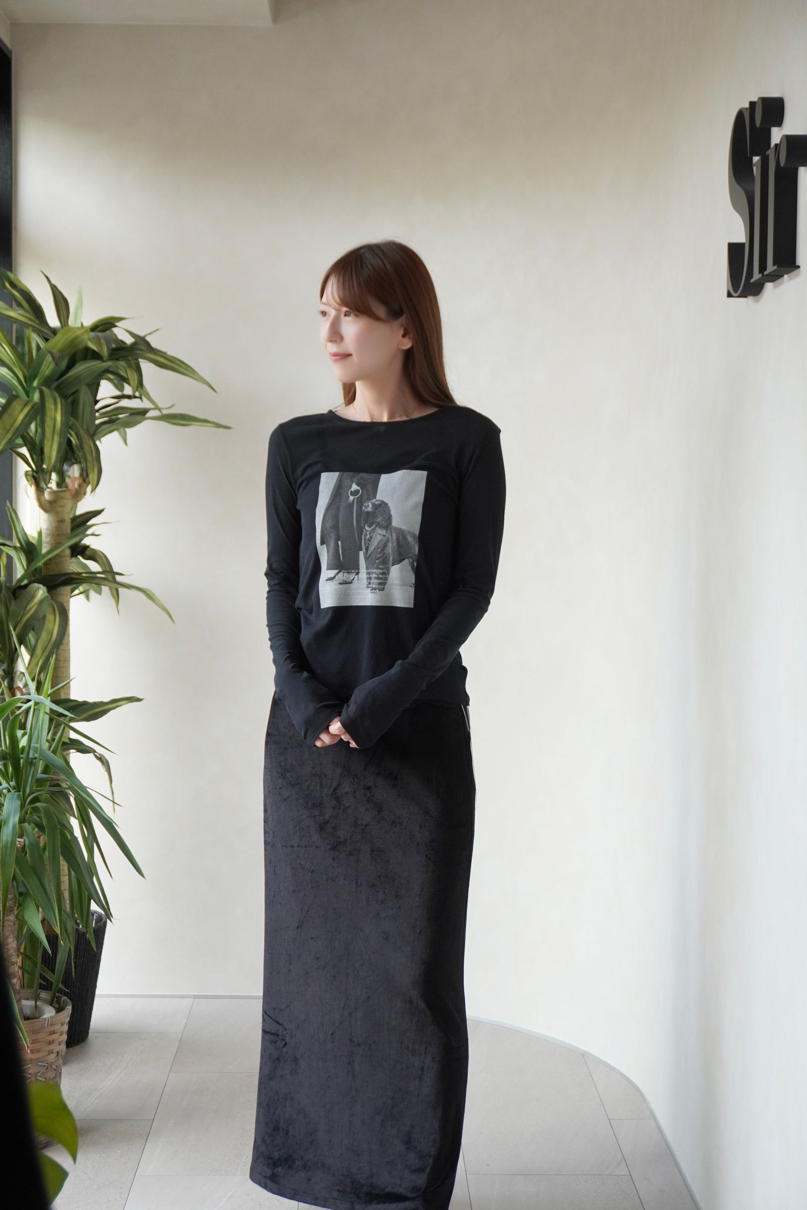 シアーフォトコンパクトロンT (ブラック) Sheer Photo Compact Long-Sleeve Tee (Black) / 26AW