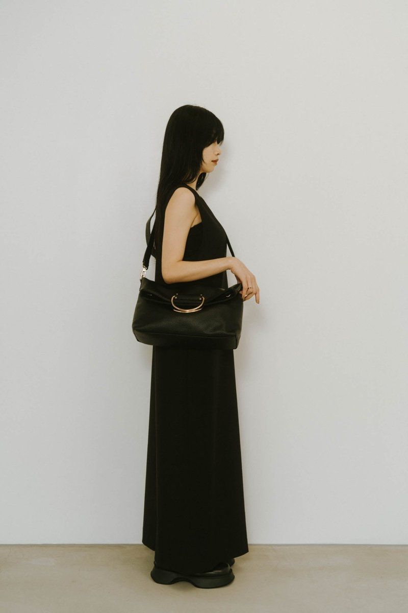 3way metal shoulder bag / 3ウェイ メタルショルダーバッグ (ブラック)