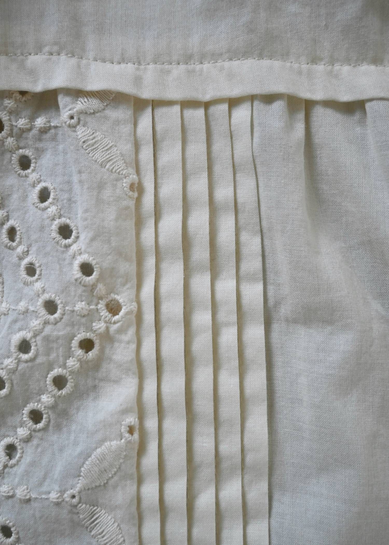 ティアードワンピース (ナチュラル) pieced cotton lace tiered volume OP (Natural) /  26SS