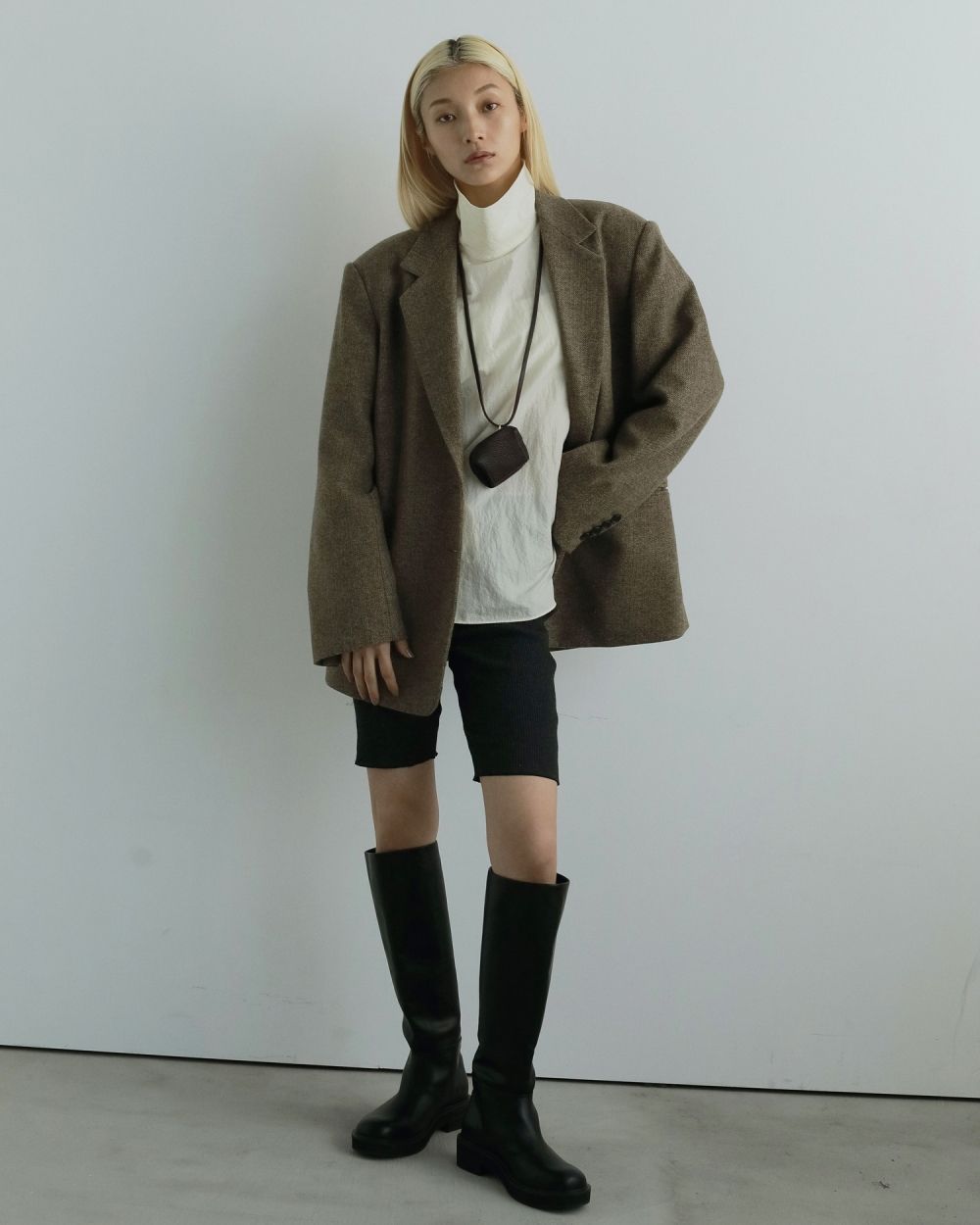 Ecoleather Long Boots / エコレザー ロングブーツ (ブラック)