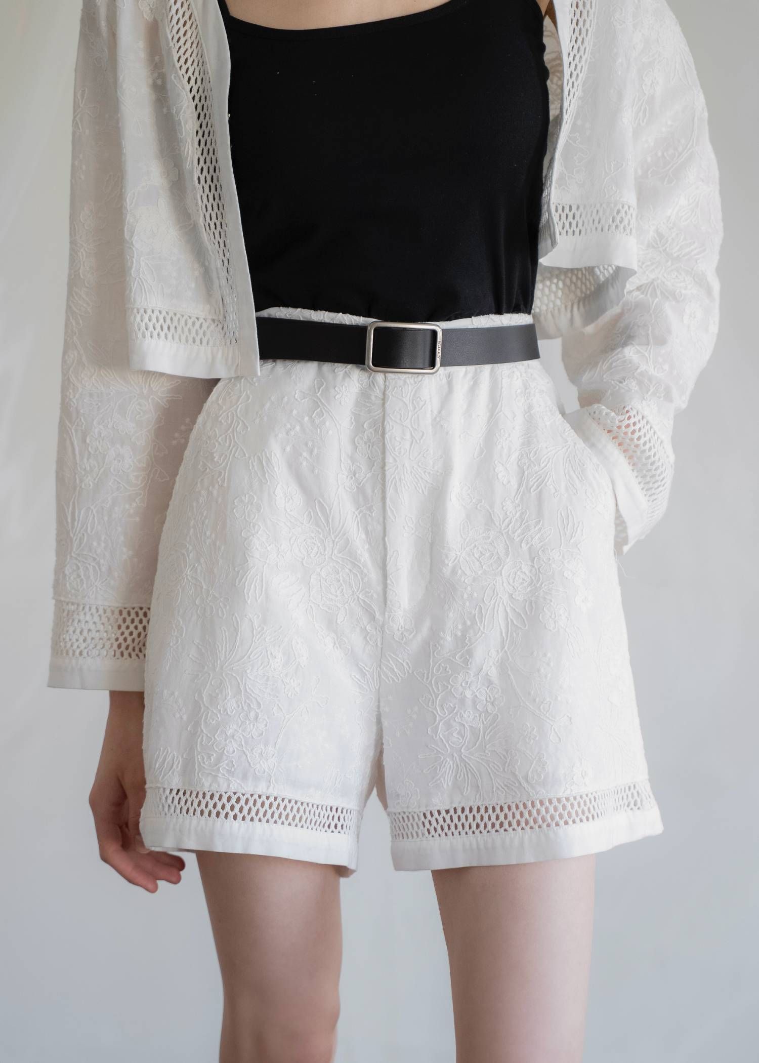 コットンレース ショートパンツ (ホワイト) cotton lace trimming S/PT (White) /  26SS