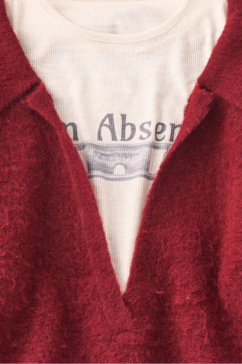 docking loose knit(unisex) / ドッキングルーズニット (レッド) / 25AW