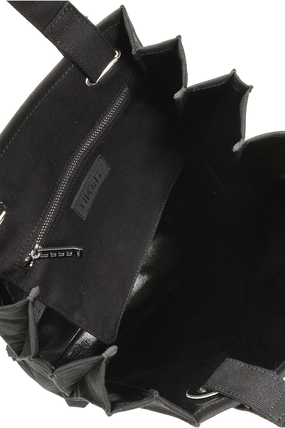 ORIGAMI PLEATS TOTE / オリガミプリーツトート (ブラック) / 内ポケット付き / 裏面コーティング生地 / A4サイズ収納可