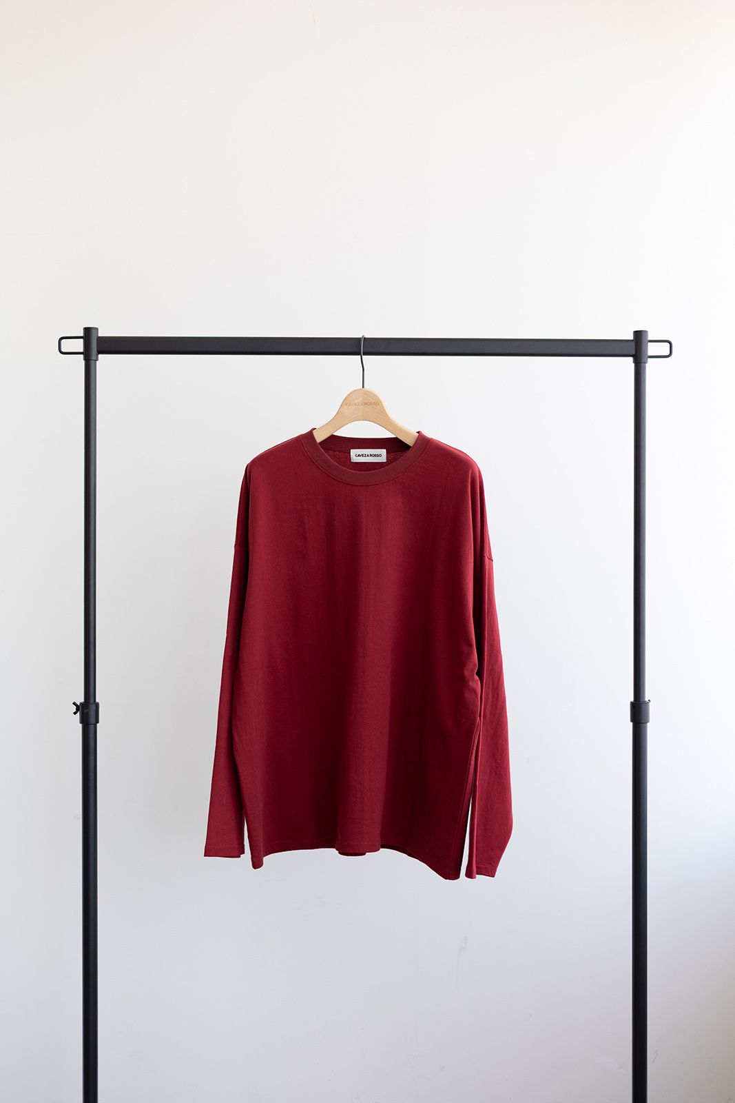 ベーシックロングTシャツ (バーガンディ) Basic Long Sleeve T-shirt (Burgundy) / 26AW