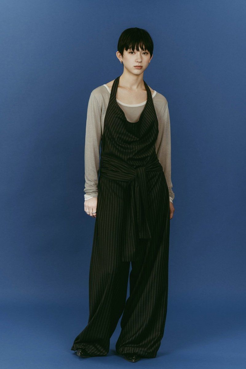 halter neck all in one (Black) / ホルターネックオールインワン (ブラック) / 26SS