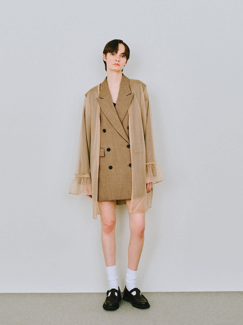 NOUNLESS - NL SHEER KNIT CARDIGAN / シアーニットカーディガン