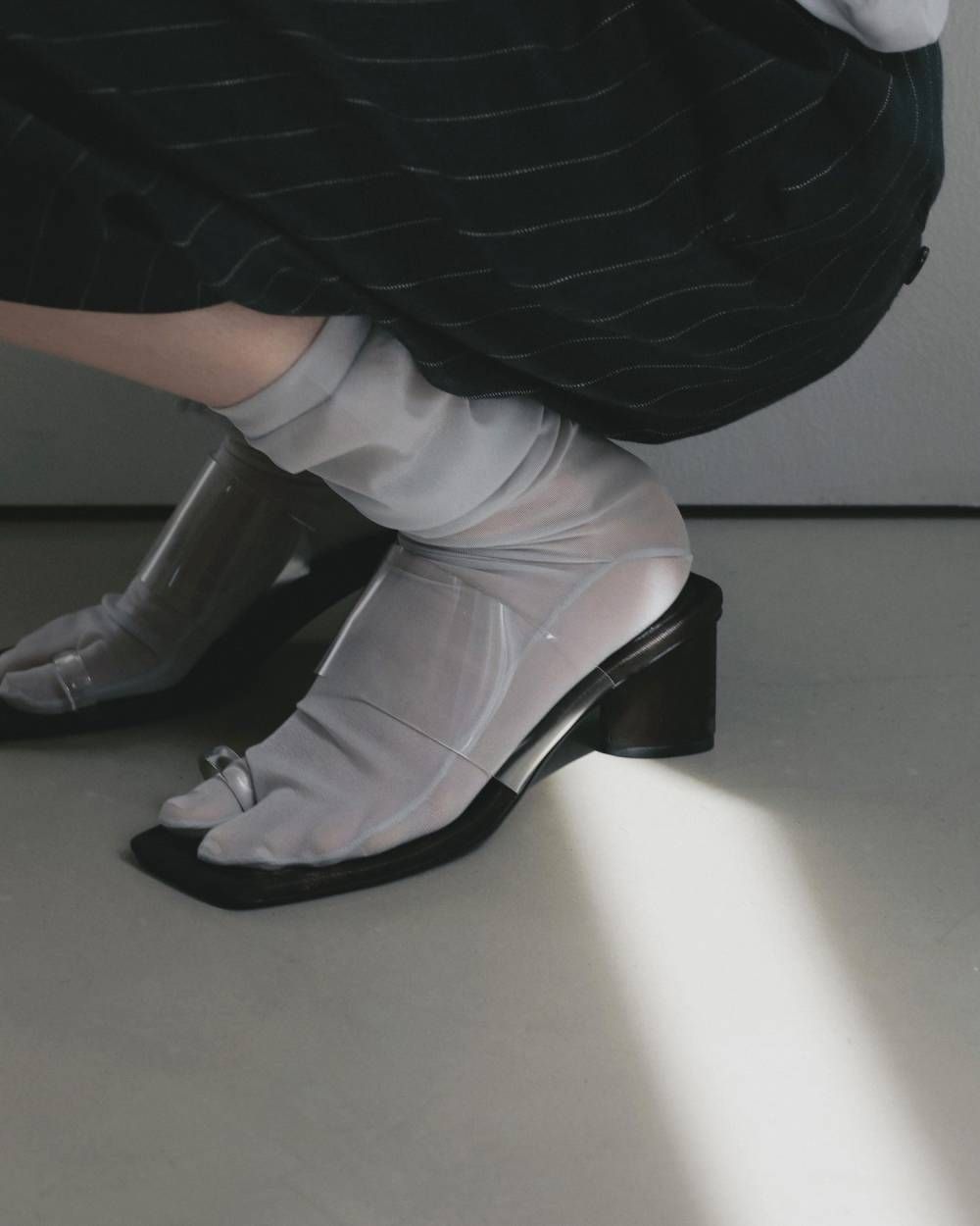 Square Clear Sandals (Clear) / スクエア クリアサンダル (クリア) / 26SS