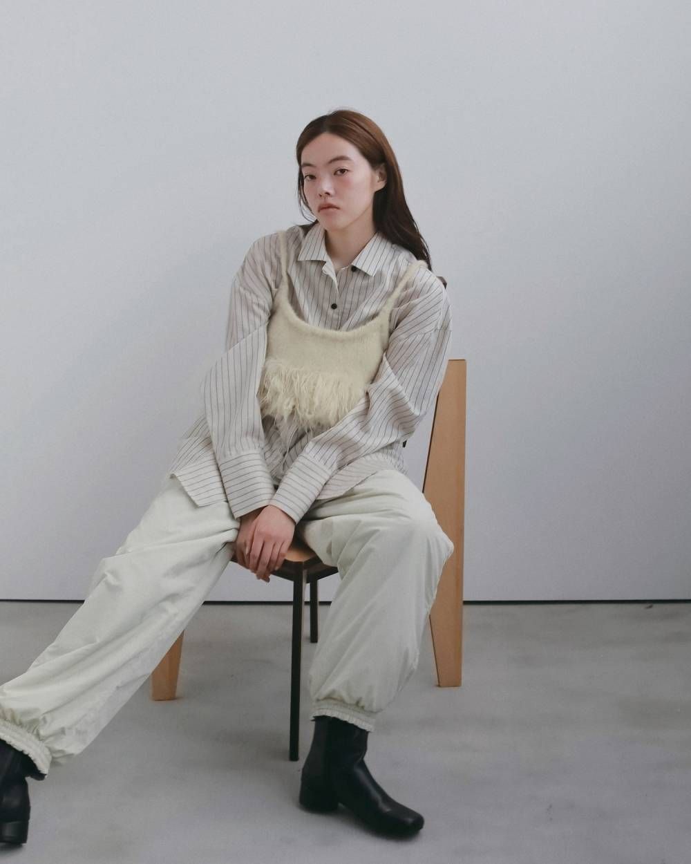 フリンジ ビスチェ (アイボリー) Fringe Bustier (Ivory) /  26AW