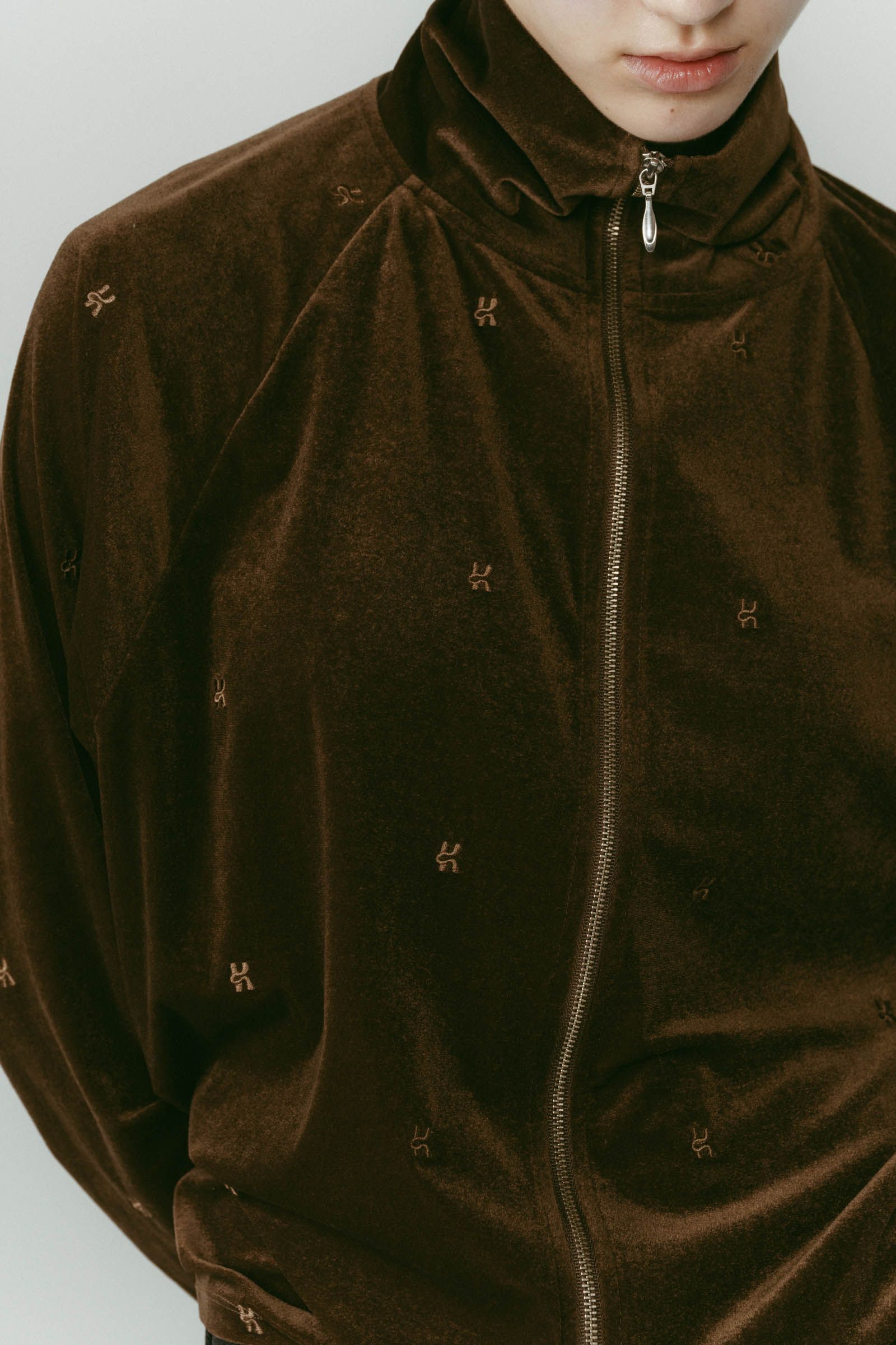 velours track jacket / ベロアトラックジャケット (ブラウン) / 25AW