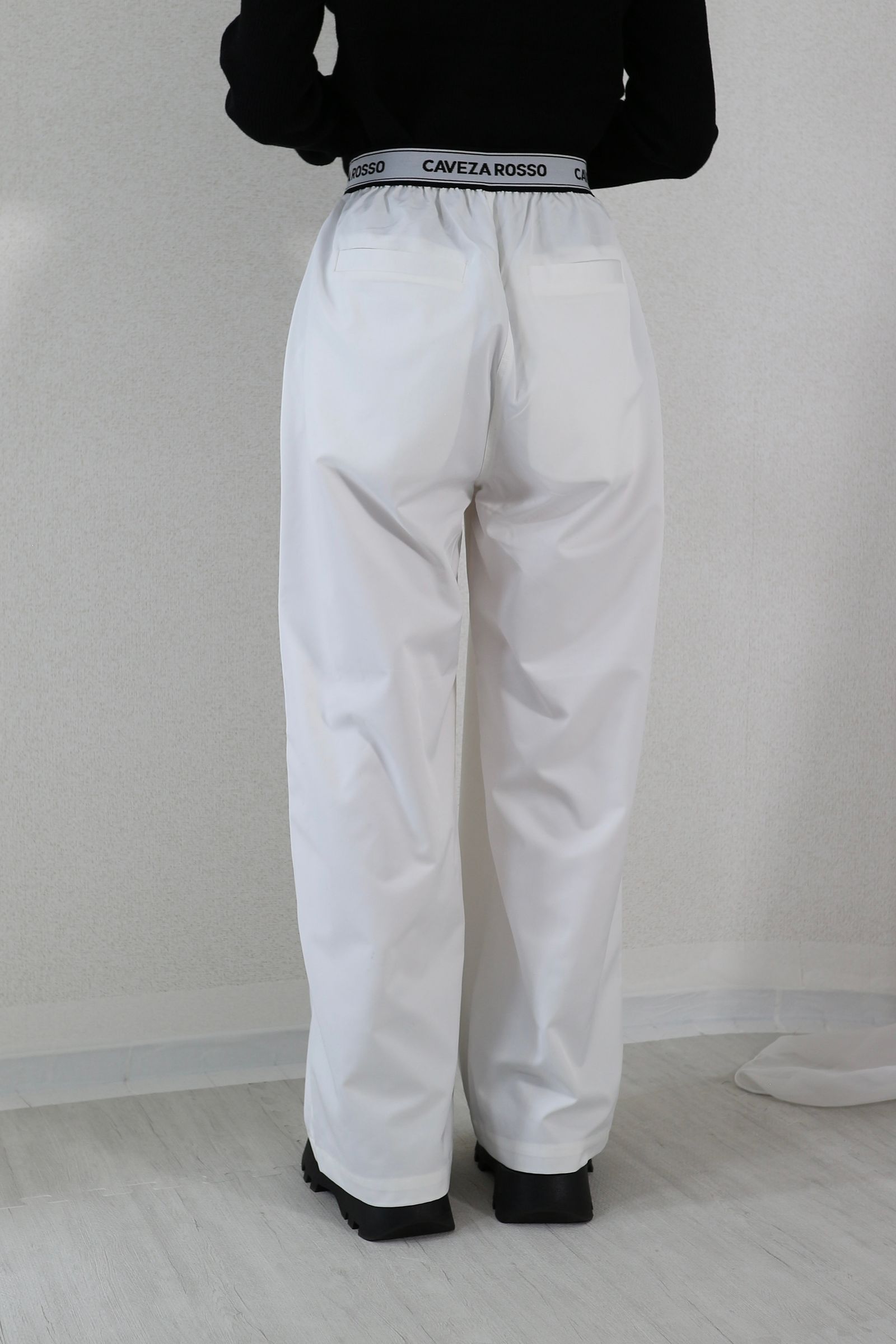 cavezarosso ロゴベルトストレートパンツ CAVEZA ROSSO - LOGO BELT STRAIGHT PANTS / ロゴベルト
