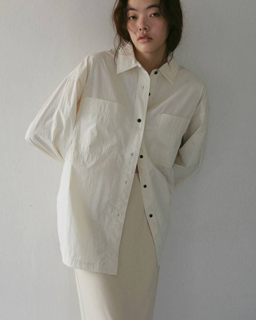 ワークオーバーシャツ (アイボリー) Work Over Shirts (Ivory) / 27SS