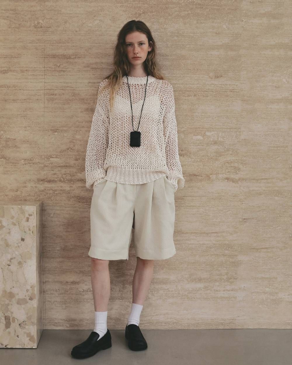 タックハーフパンツ (アイボリー) Tuck Half Pants (Ivory) / 26SS