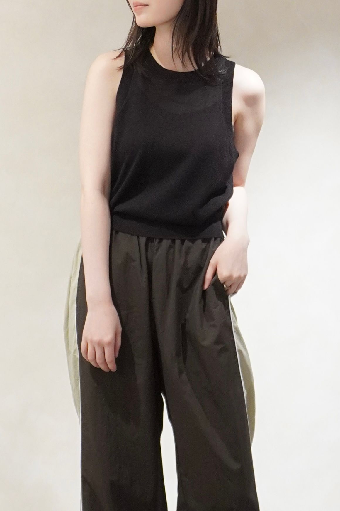 ハイゲージ シアータンクトップ (ブラウン) Highgauge Sheer Tanktop (Brown) / 26SS