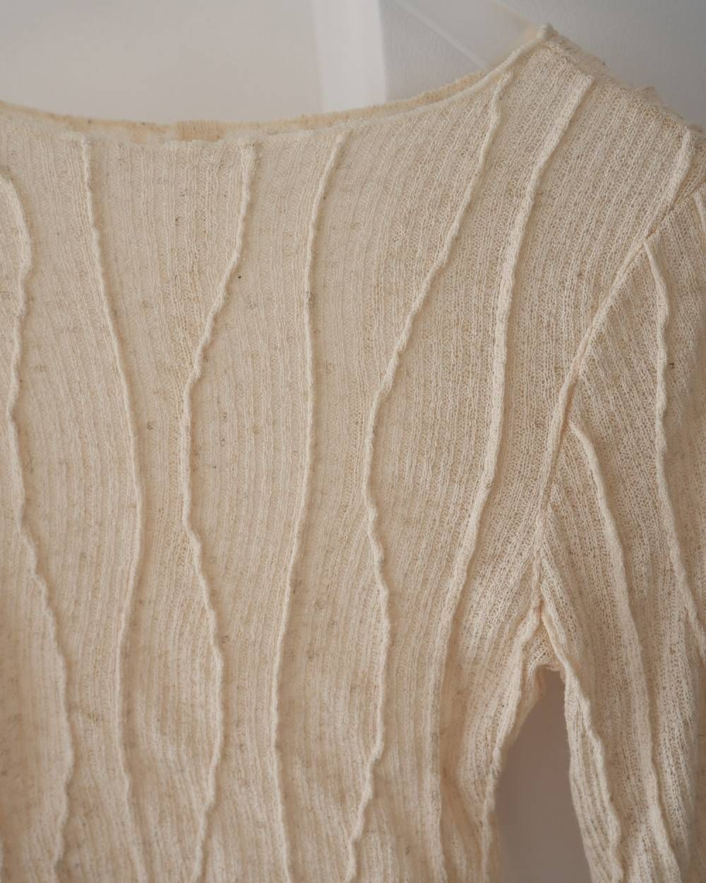 Random Pintuck Tops / ランダムピンタックトップス (Cream) / 26SS