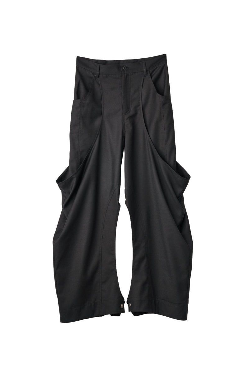 high-boot detail pants(unisex) / ハイブート ディテール パンツ (Black) / 26SS