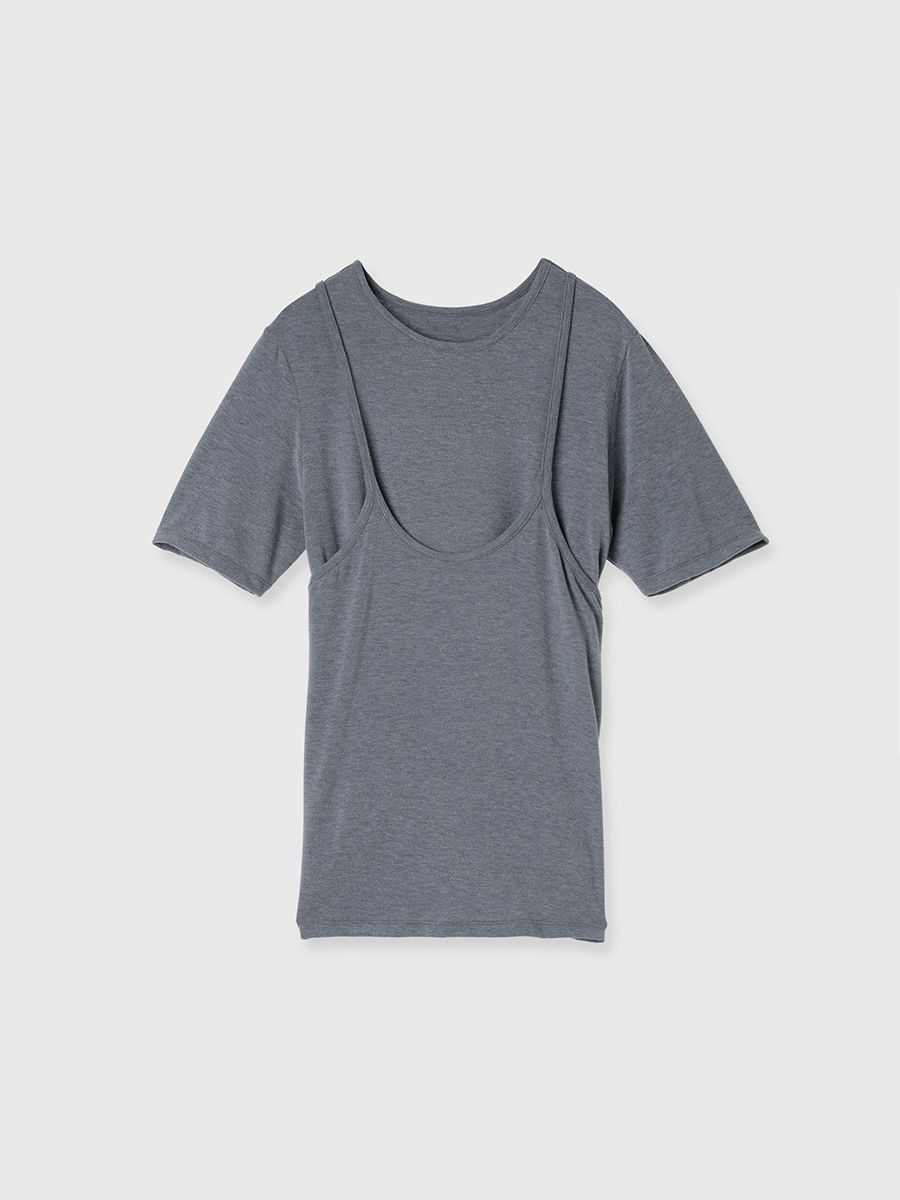manaCREDONA★新品SMOOTHY SET TEE SHIRT SMOOTHY SET TEE SHIRT/スムージーセットTシャツ（Tシャツ