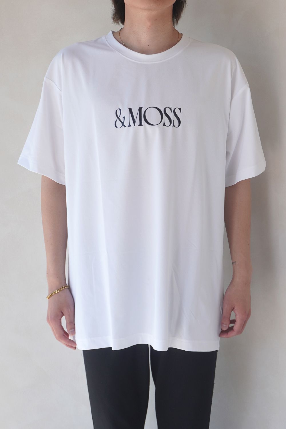 DRY TOUCH OVERSIZED T-SHIRTS / ドライタッチ オーバーサイズ Tシャツ (ホワイト) / ユニセックス