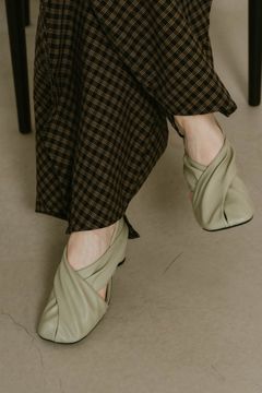 2way cross design pumps / 2ウェイ クロスデザインパンプス (ミント) / 25SS
