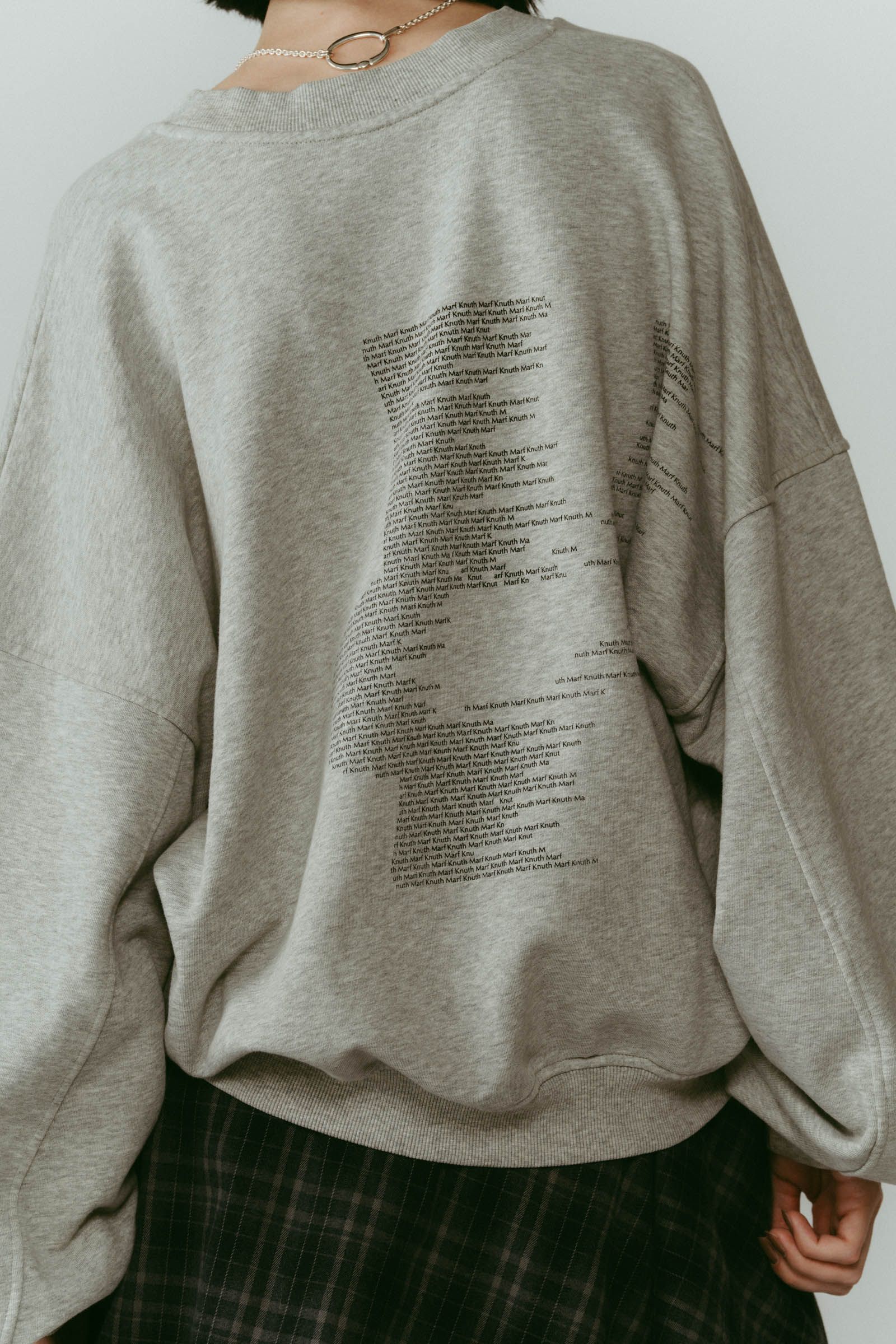 Kerror design sweat(unisex) / Kエラーデザイン スウェット (グレー) / 25AW