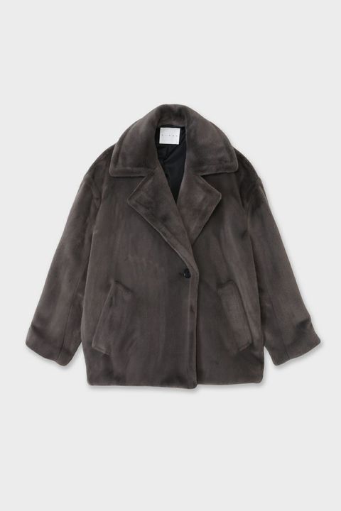 【25AW】BOA MIDDLE COAT / ボアミドルコート (グレー)
