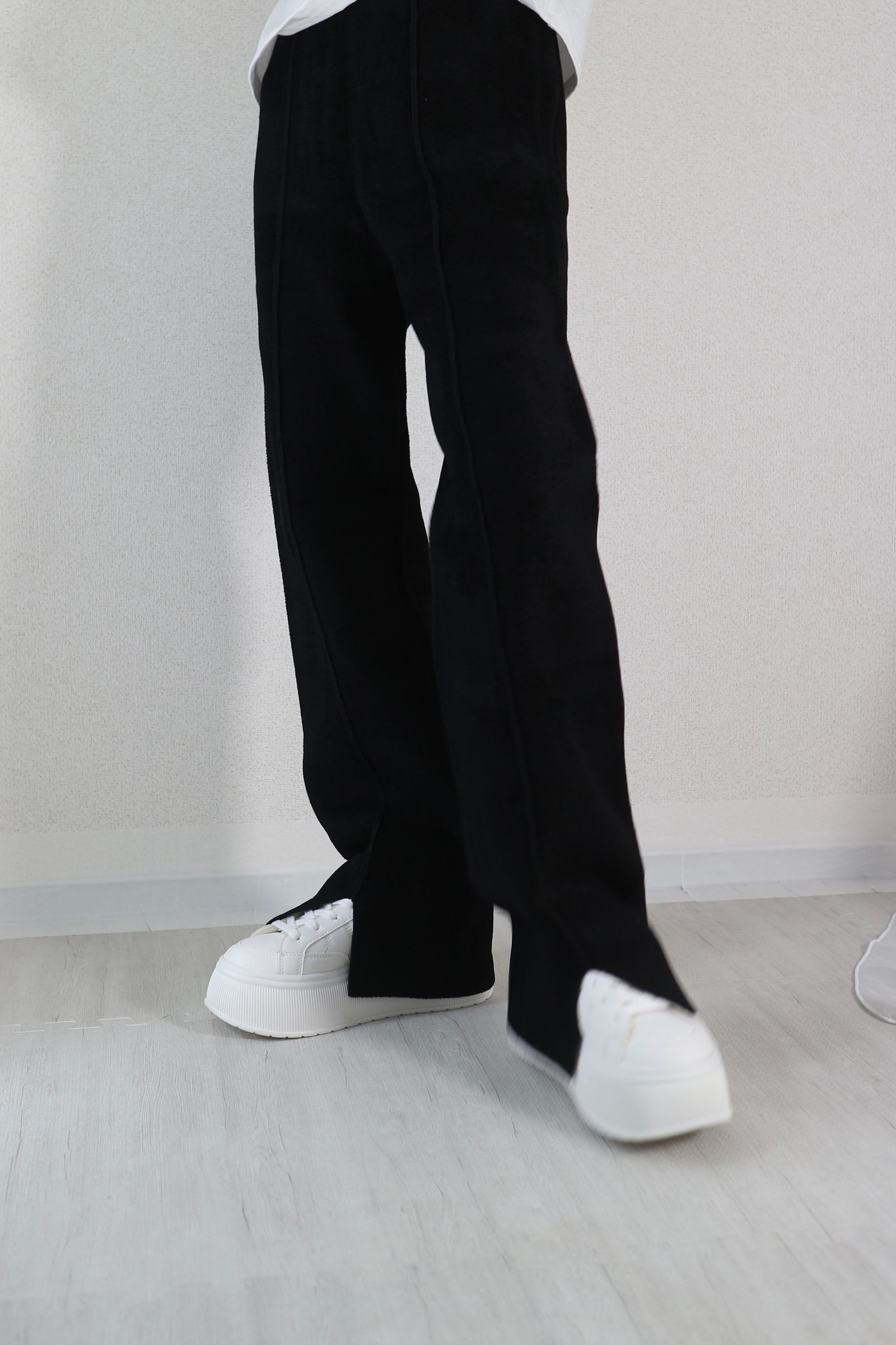 MOGOL KT PT / モールニットパンツ (ブラック)