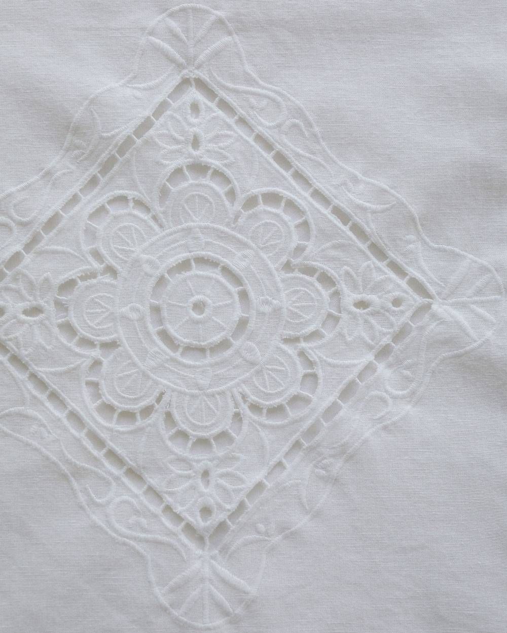 カットワークレースエプロン (ホワイト) Cutwork Lace Apron (White) / 27SS