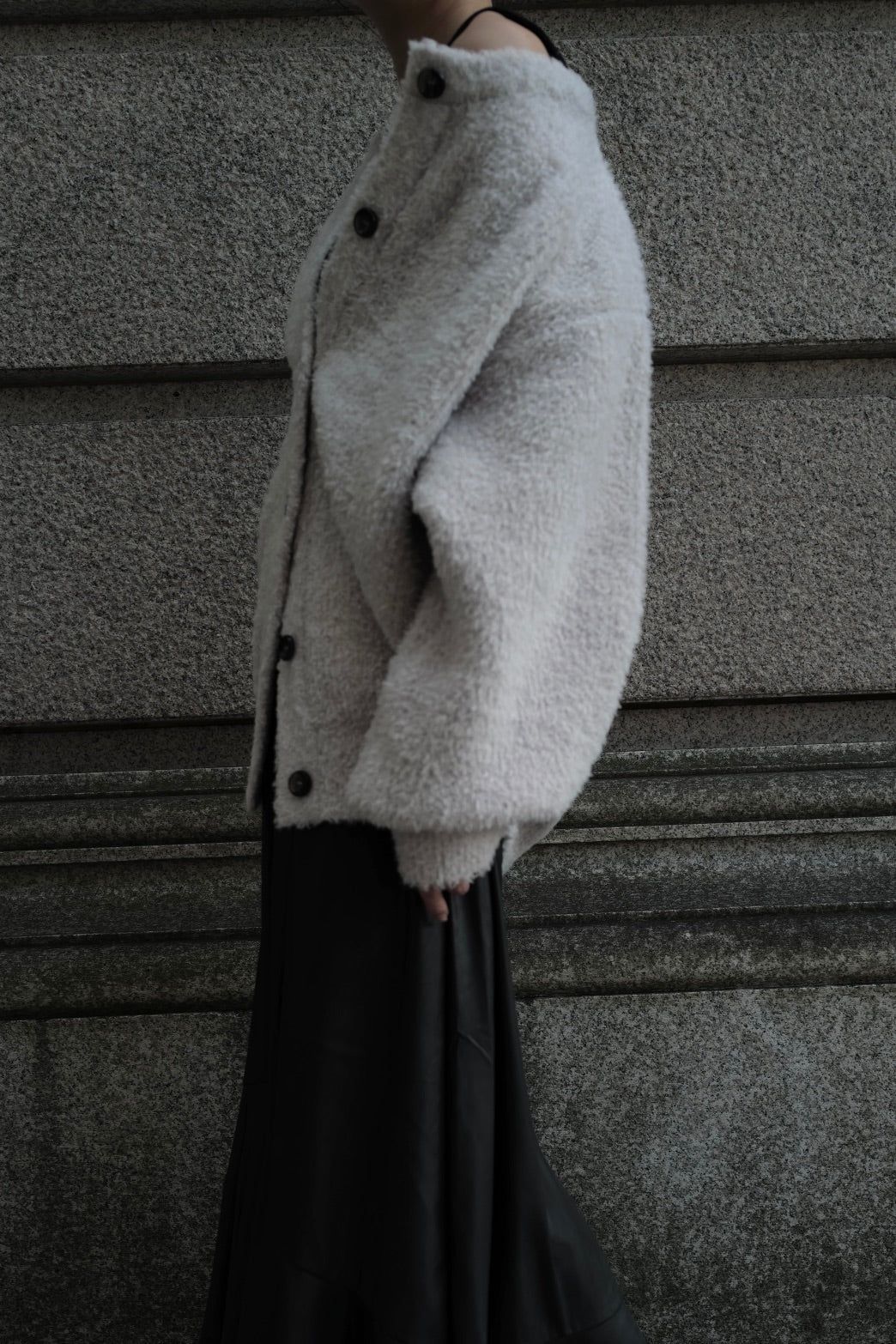 Poodle knit cardigan / プードルニット カーディガン (アイボリー)
